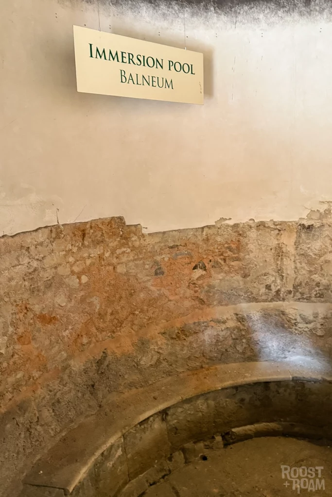 immersion pool Roman Baths