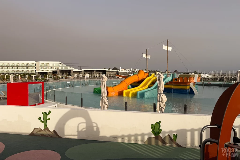 Water slides kids pool Hotel Barcelo Playa Blanca
