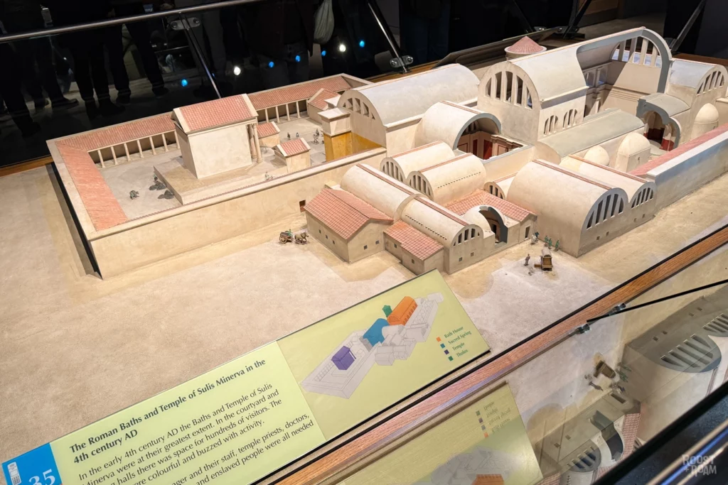 Model of The Roman Baths in England in 4th century