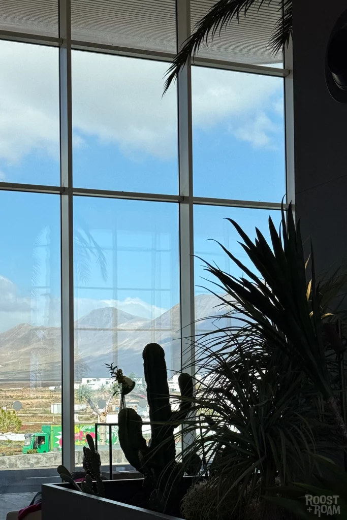 Mountain backdrop Hotel Barcelo Playa Blanca