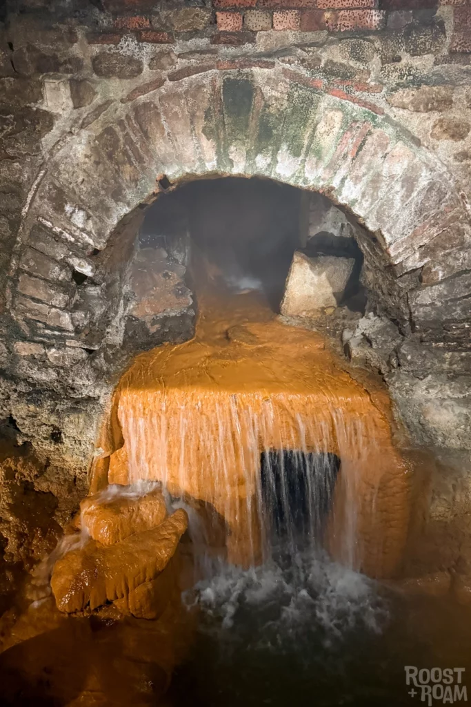 Romans Baths overflow drain