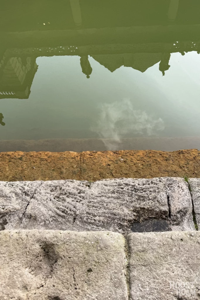 Water at the Roman Baths - great bath