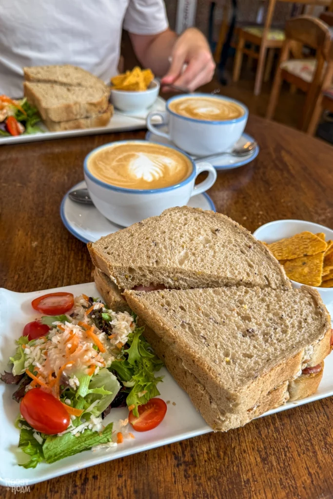 Art Tea Zen cafe bacon sandwich