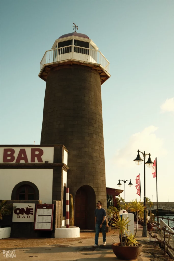 Rubicon Marina lighthouse bar lanzarote