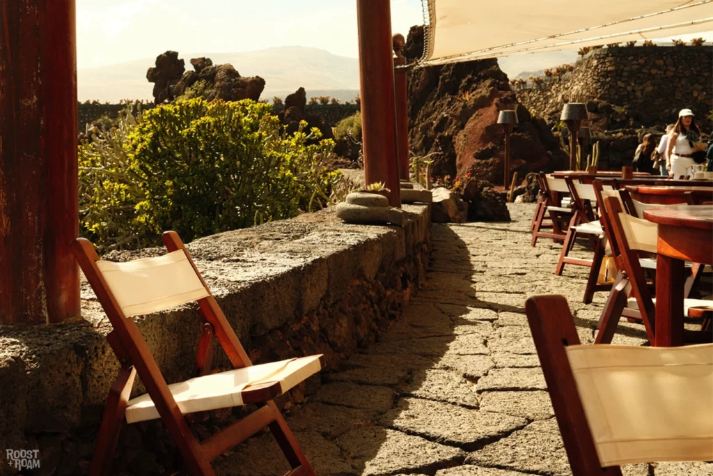 things to do cactus garden Lanzarote cafe