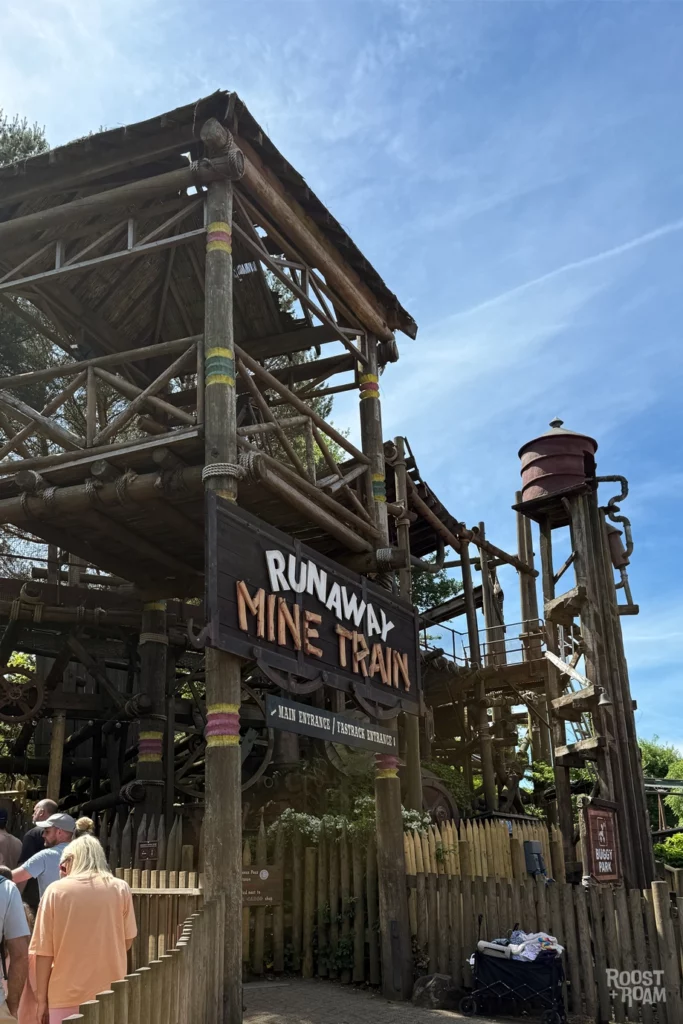 Runaway mine train family rides at Alton Towers