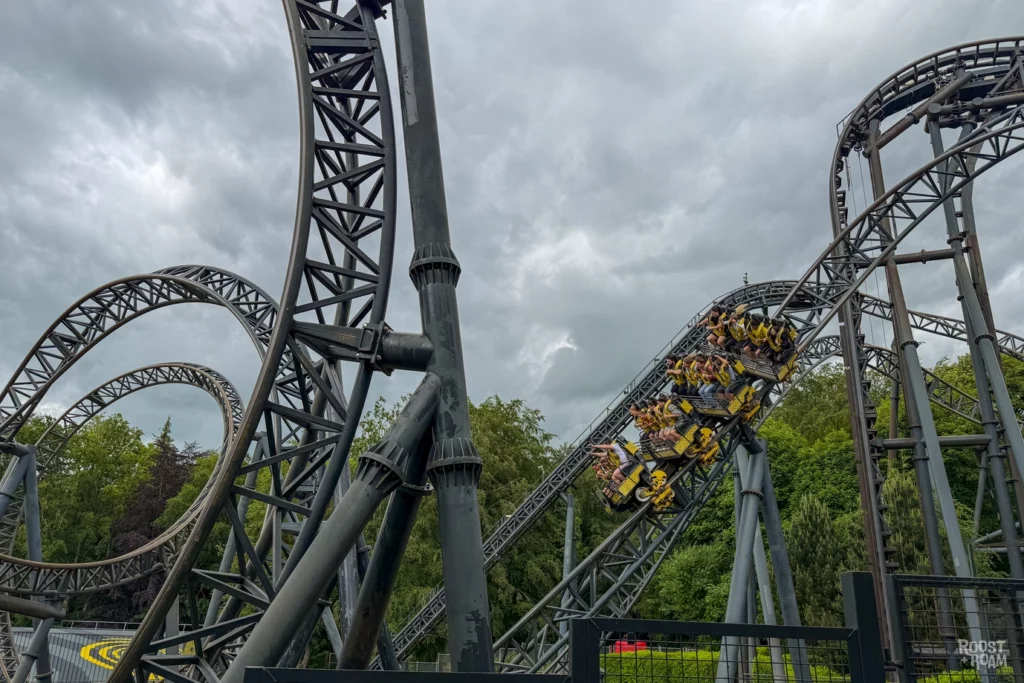 The Smiler Alton towers most inversions rollercoaster in the world