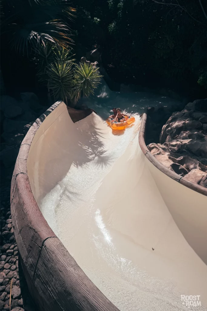 Lazy river rapids at Siam Park in Tenerife