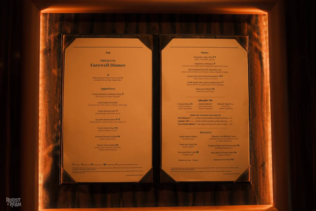 Enchanted Princess MDR menu