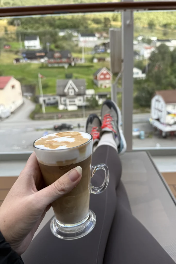 P&O Norway cruise Costa coffee