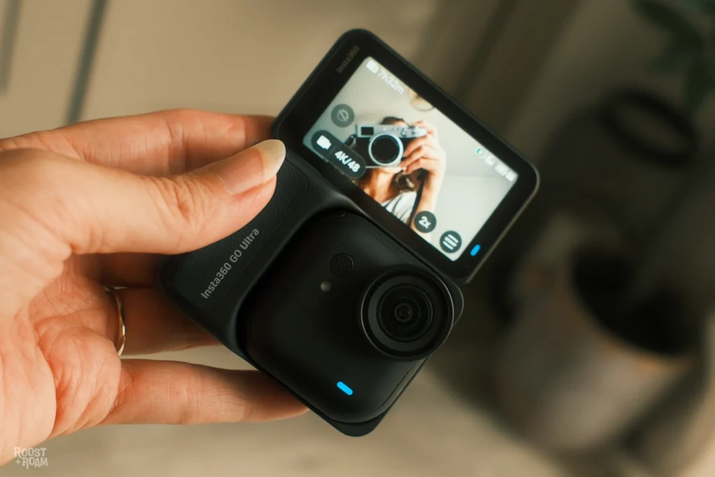Best travel action camera Insta360 GO Ultra