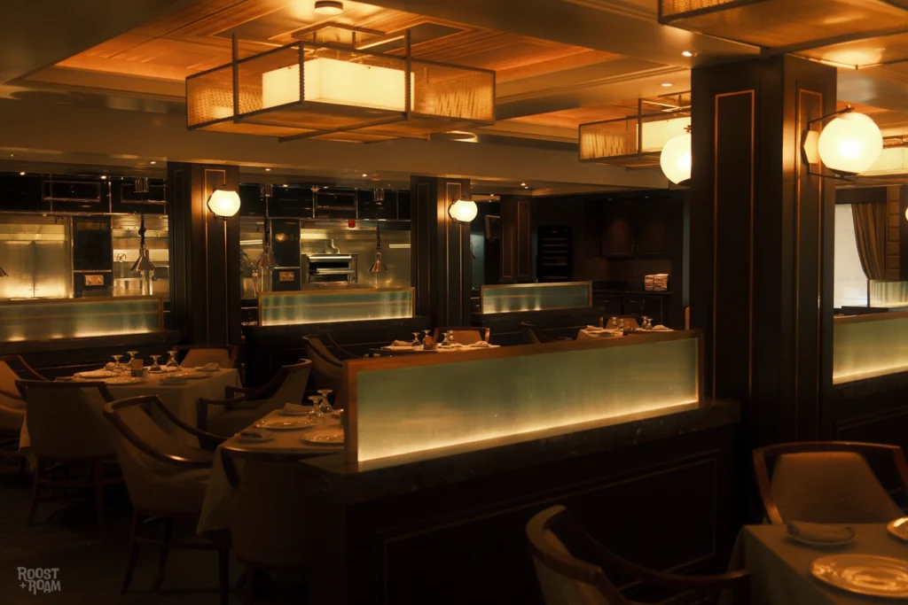 Crown Grill steakhouse on Enchanted Princess