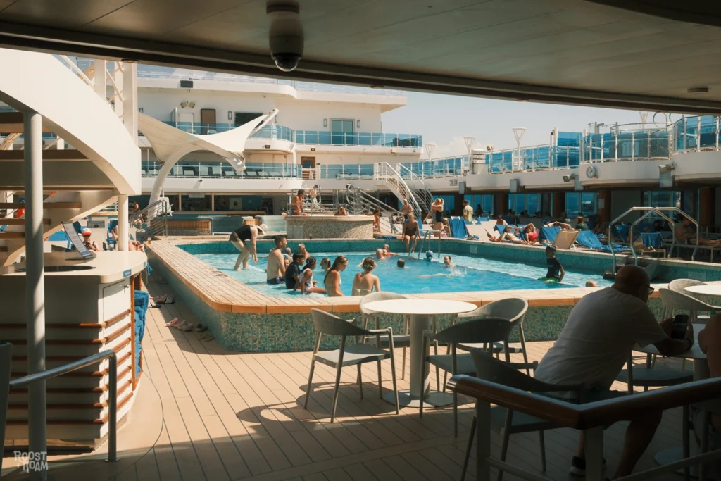 Swimming pools Enchanted Princess cruise ship