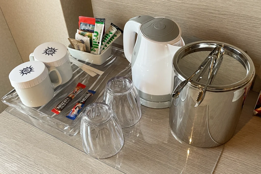 Kettle in MSC Euribia cabin