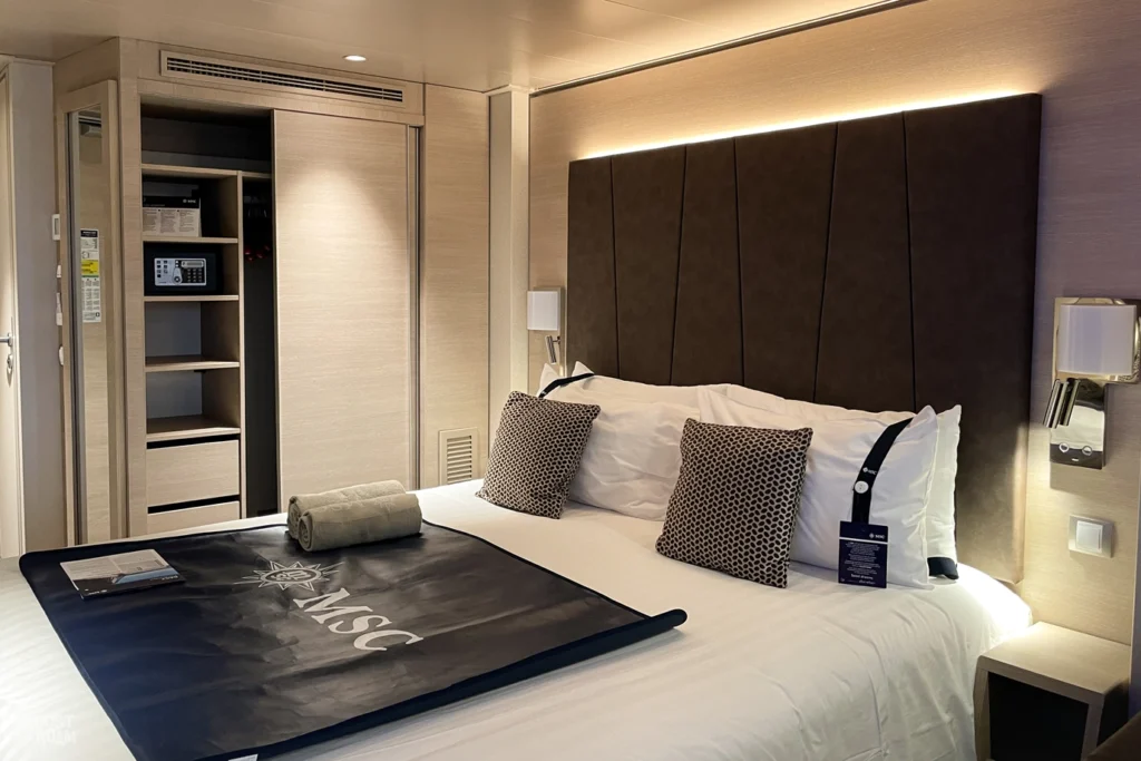 MSC Euribia partial view balcony cabin review