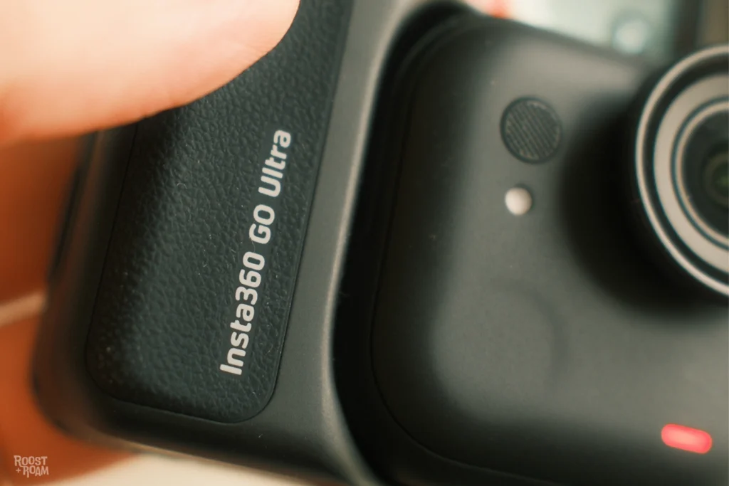 Soft finger grip on Insta360 GO Ultra