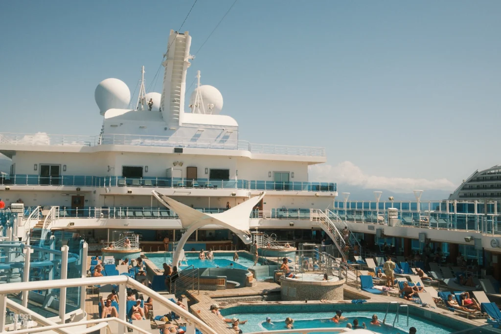Swimming pools Enchanted Princess cruise ship